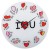 Sienas pulkstenis "I LOVE YOU"