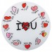 Sienas pulkstenis "I LOVE YOU" Sienas pulkstenis "I LOVE YOU"