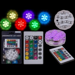 LED Zemūdens lampa vannai ar pulti