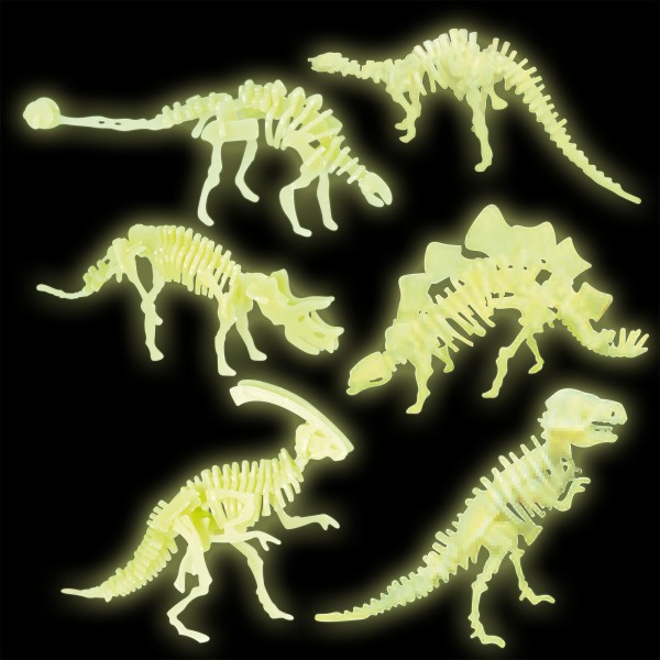 Tumsā spīdoši dinozauri - konstruktors Tumsā spīdoši dinozauri - konstruktors