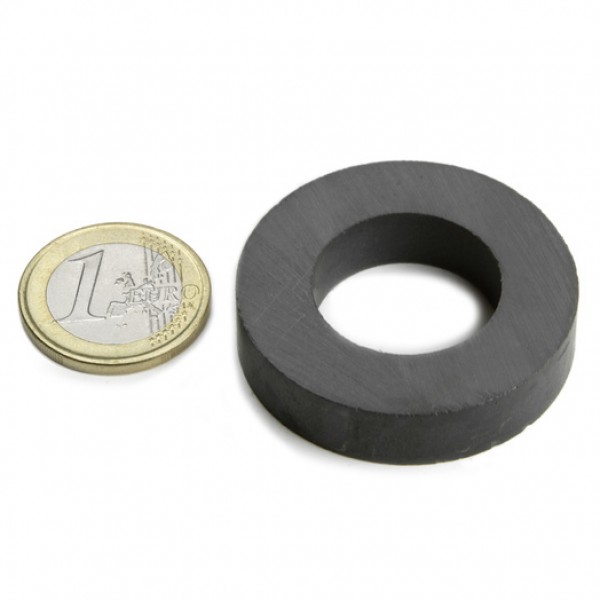 Ferīta magnēts, gredzenveida, 40x9mm