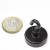 Neodīma magnēts ar āķi 25mm N38 melns 16kg