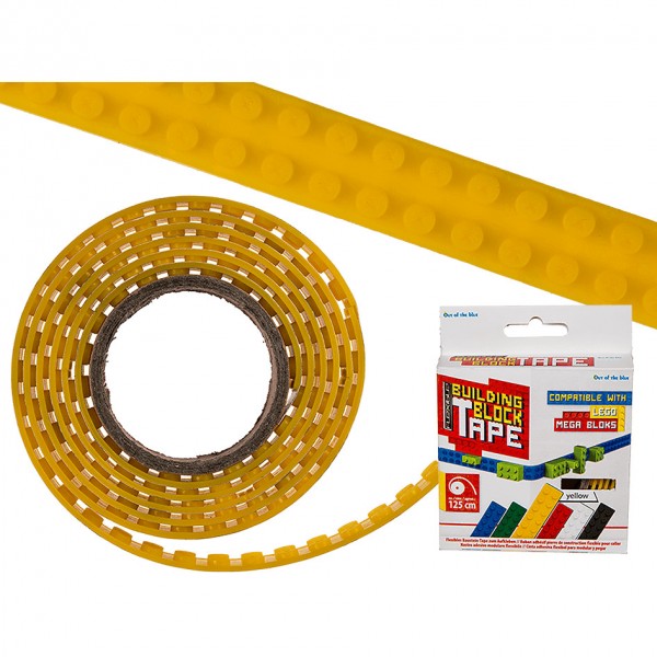 Elastīgā konstruktoru Lego lente 1.25m dzeltena