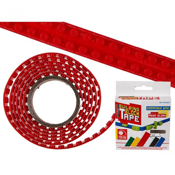 Elastīgā konstruktoru Lego lente 1.25m sarkana