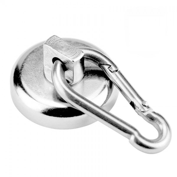 Neodīma magnēts ar karabīni 32mm N35 28kg