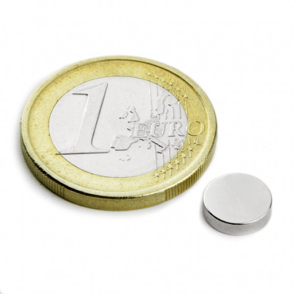 Neodīma magnēts 8x2mm N45 1.1kg
