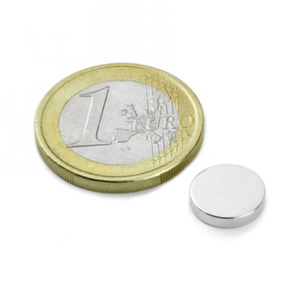 Neodīma magnēts 10x2mm N42 1.3kg