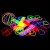 Glow sticks - gaismas kociņi - aproces (100 gab.) Mix