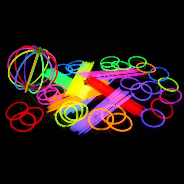 Glow sticks - gaismas kociņi - aproces (100 gab.) Mix