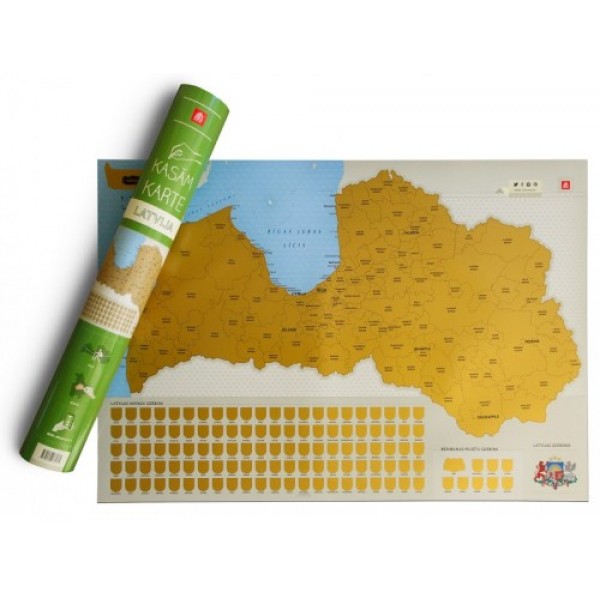 Ceļotāja kasāmkarte "Latvija" Ceļotāja kasāmkarte "Latvija"